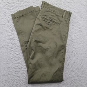 J Crew Broken In 484 Mens 32x32 (33x31.5) Olive Green Chinos Pants